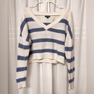Striped Cropped Sweater